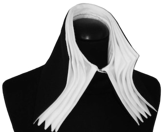 Accordion Origami Collar, Sculptural Fabric Neckpiece, Avant-Garde Statement Accessory