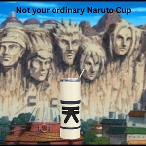 Unique Heaven Scroll Stainless Steel Tumbler, 20oz Naruto inspired cup