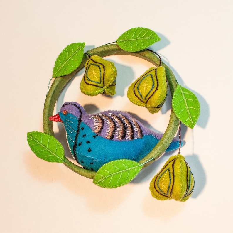 Partridge in A Pear Tree, Christmas Tree Ornament/decoration, Pattern ...
