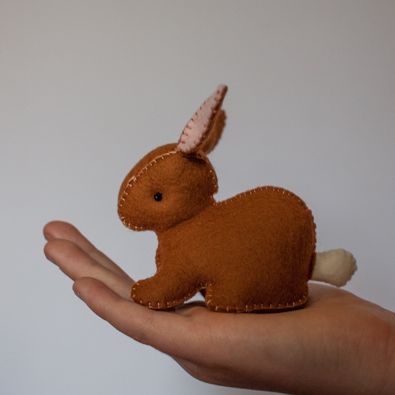 Easter Rabbit Plushie Pdf Waldorf toy image 2