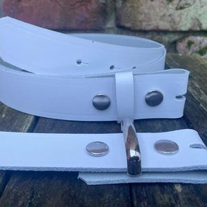 White Stud Belt - Etsy