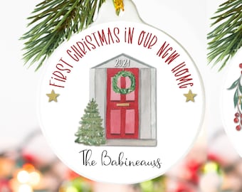 New House Ornament; First Christmas in New Home Ornament; Realtor Gift for Buyer