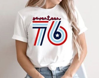 Patriotic shirt for Ladies; 1776 Shirt; 4th of July Shirt; Independence Day Shirt for Ladies