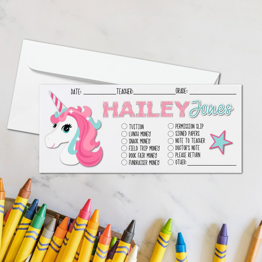Back to School Envelopes | Money Envelopes for School | Personalized ...