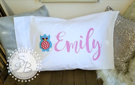 Personalized Pillow Case For Girl Monogrammed Pillow Case Etsy
