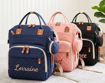 Personalized Diaper Bag Backpack Gift for Mom, Diaper Backpack for Baby Boy and Girl, Baby Shower Gift, New Mom Gift, Newborn Gift Bag
