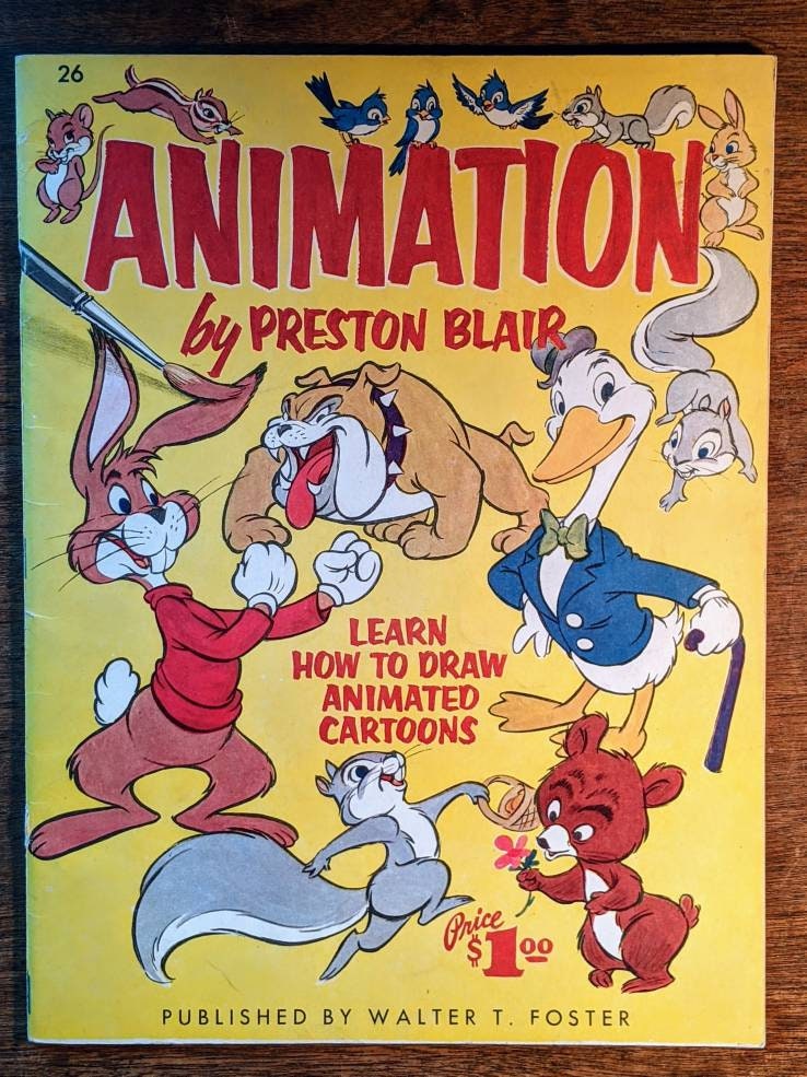 Animation Learn to Draw Animated Cartoons by Preston Blair - Etsy Animation Learn to Draw Animated Cartoons by Preston Blair - Etsy