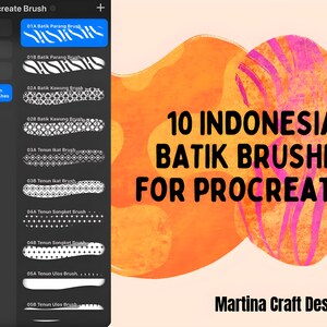 Indonesian Batik & Weaving Texture Brushes for Procreate, Digital Art Tools, Instant Download