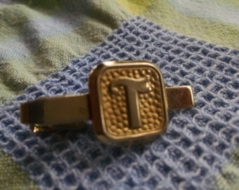 Monogram  "T" Tie Bar