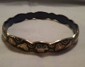 Cloisonne Bangle Bracelet