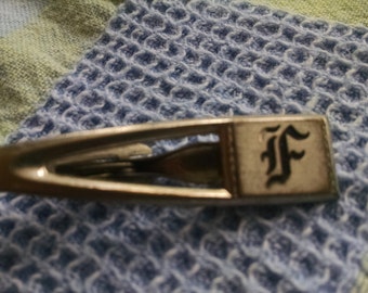 Monogram "F" Tie Bar