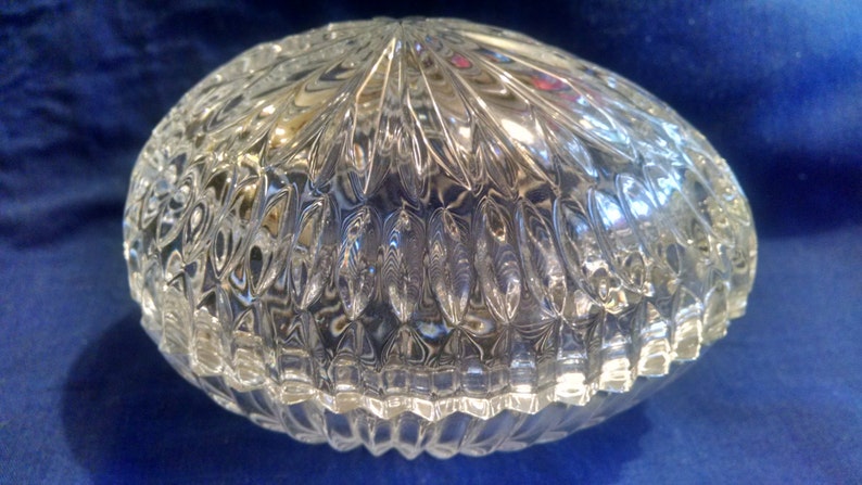 Crystal Chantilly Egg Box, Gorham Crystal Box Collection image 1