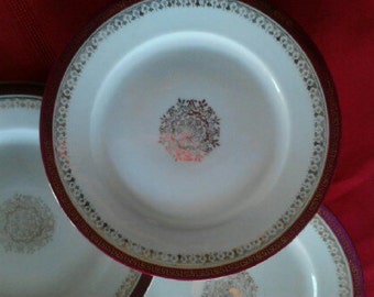 6 Imperial Crown Austria Bread and Butter/ China Dessert  Plates ECS