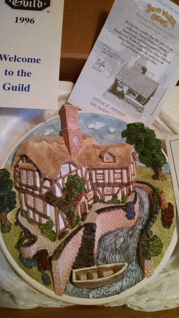 David Winter Cottages Collectors Guild Member Gift Wall Etsy