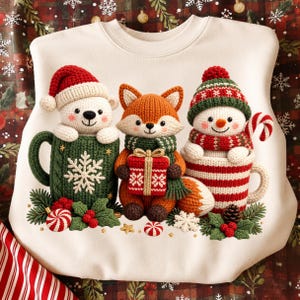 Crochet Christmas PNG, Latch Hook Yarn Png, Christmas Crochet Pattern, Christmas Gifts, Trendy Christmas Shirt, Christmas Digital Download