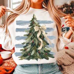 Penseldrag Coquette julgran PNG, ränder PNG, julgransmönster, Coquette jultröja, julgranskonst, digital nedladdning av jul