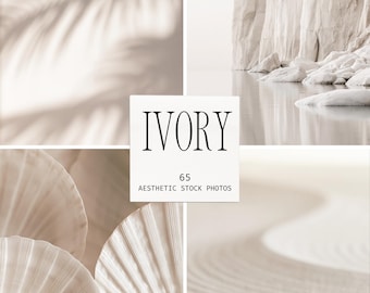 65 Calm Neutral Stock Photos, Minimal Aesthetic, Ivory Natural Background Photos, Beige Image, Digital Download
