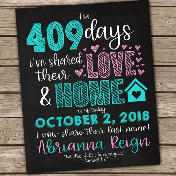 Adoption Announcement - Etsy
