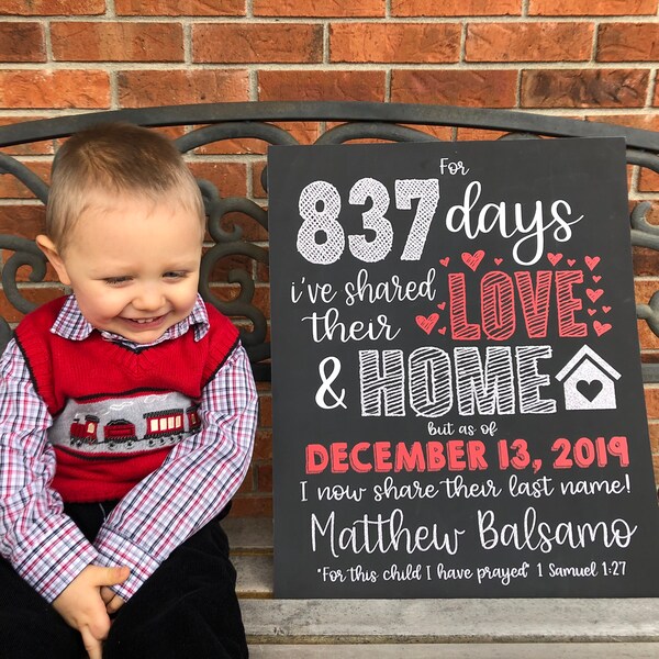 Adoption Announcement - Etsy