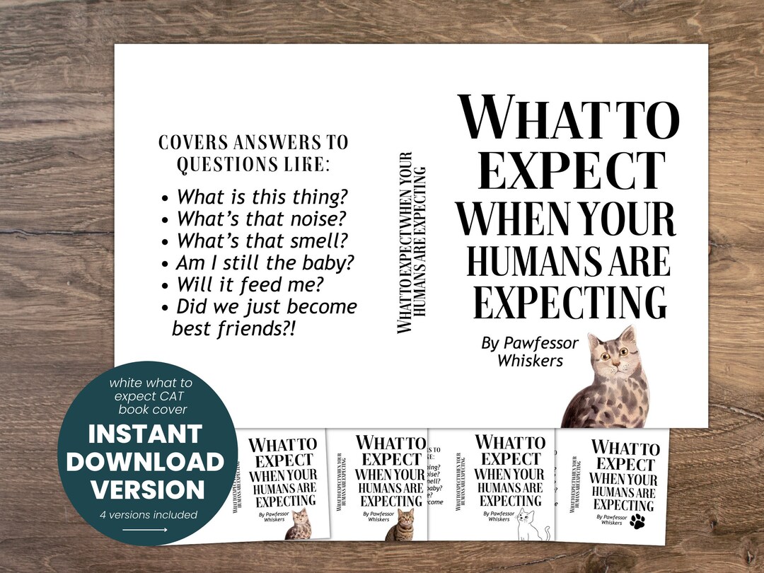 INSTANT DOWNLOAD What to Expect When Your Humans Are Expecting - Etsy