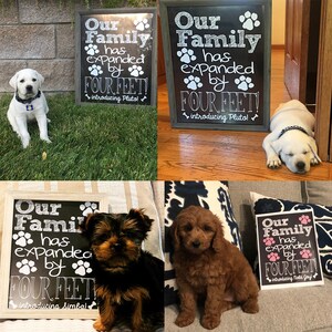 New Puppy Announcement PERSONALIZED Our Family Has Expanded image 3