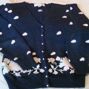Vintage Embroidered Cardigan Sweater