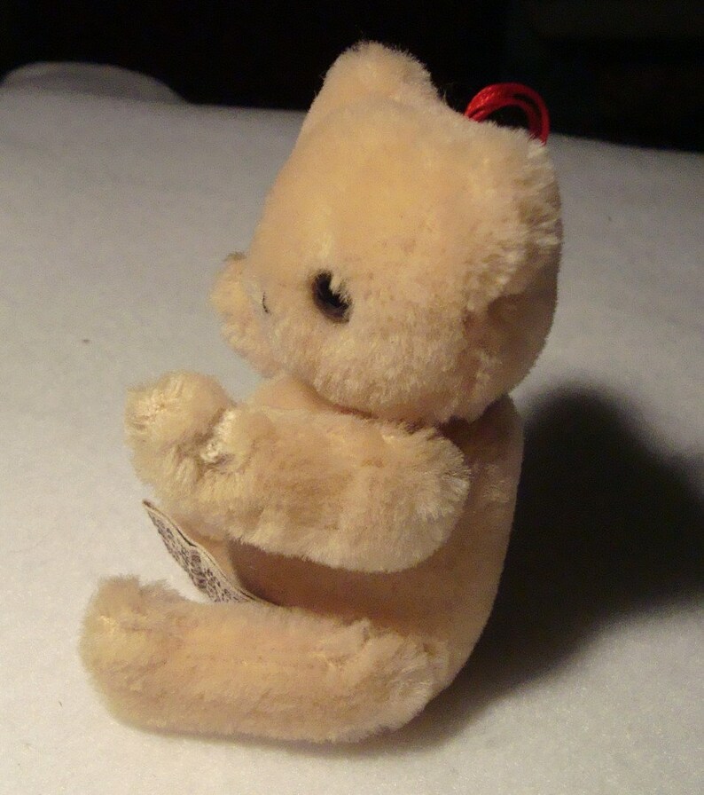 Vintage 4-1/2-Inch Jointed Mohair Teddy with Tiny Rocking Chair image 6