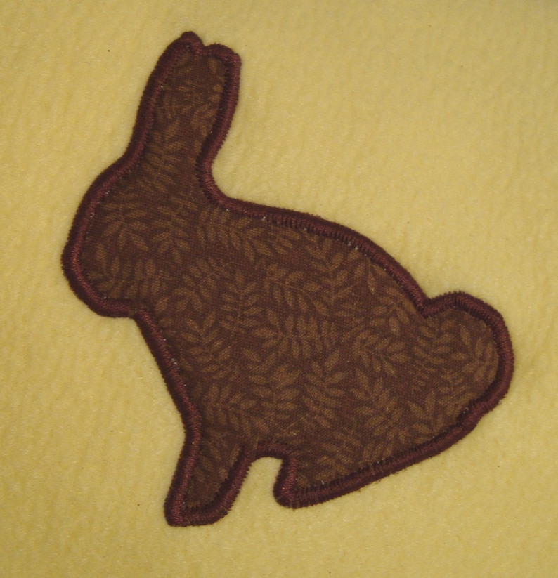 Soft Fleece InfantToddler Mini Blanket with Appliqued Bunny Rabbit