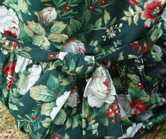 Peony Floral Print Button-Front Pinafore - image 3