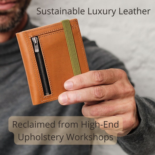 Mens Wallets, Gifts for Father's Day, Brown Leather Wallet, Gift for Your Partner or Husband, a Stylish and High-quality Sustainable Wallet