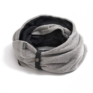 COLECCIÓN Reciclada \ Edición Bufanda Elegante \ Bufanda Bufanda de Lazo para Hombre \ Bufanda Negra Infinita \ Accesorios para Hombre \ Regalos para Él