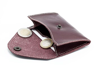 Leather Coin Pouch Wallet, Coin Pouch Leather, Mens Wallet