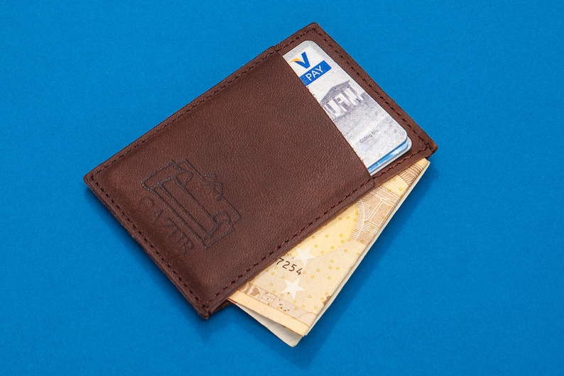 Front Pocket Slim Leather Wallet for Men 