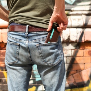 Men's Leather Wallet Gift For Him Slim Wallets For Men image 4