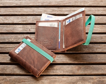 Brown Leather Wallet | Mens Wallet | Leather Wallet |Mens Billfold Wallet