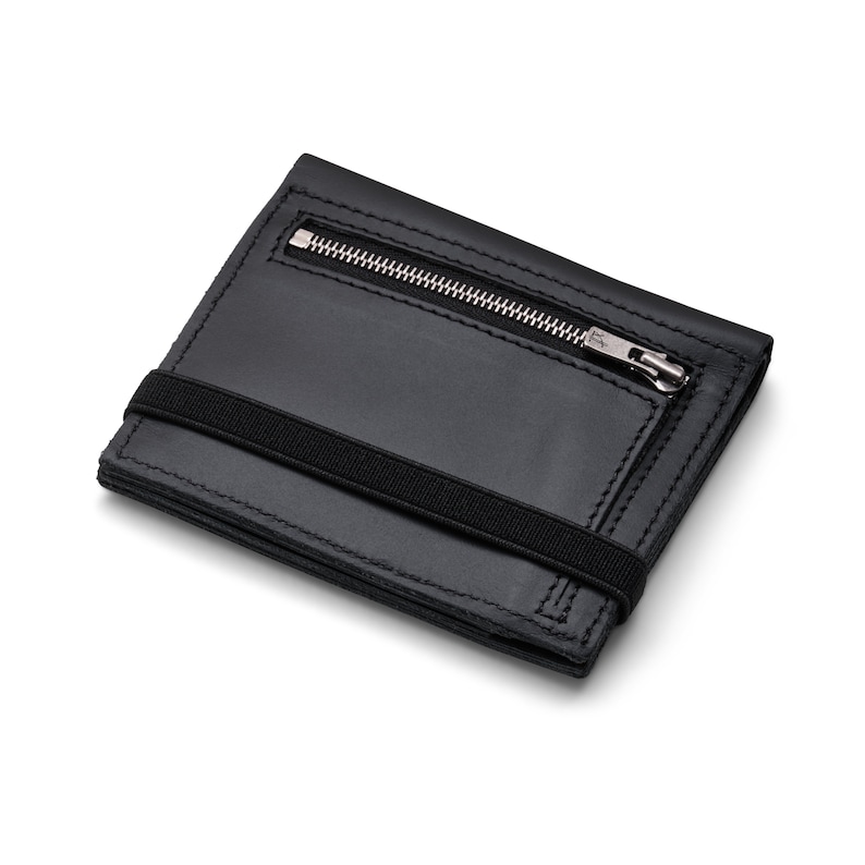 Mens Leather Wallet, Mens Wallet, Mens Wallet With Coin Pocket Black