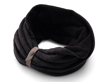 Dubbele lus sjaal, Infinity sjaal, een stijlvolle, heldere, knuffelige sjaal gemaakt van zacht, knuffelig katoen, waardoor het een ideaal kerstcadeau voor vrouwen is