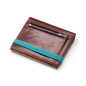 Brown Leather Wallet for Mens leather Wallet Mens Gazur Wallet Blue