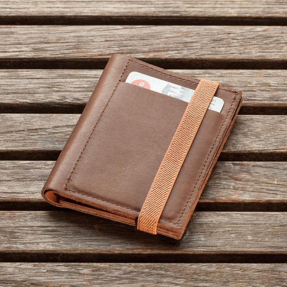 Brown Leather Wallet Mens Wallet Leather Wallet Mens | Etsy