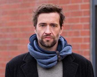 Loop Infinity Scarf for Men, Warm Winter cowl, Gift Ideas for him, Gazur Berlin