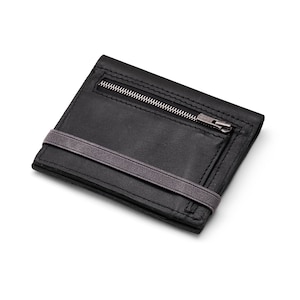 Mens Leather Wallet, Mens Wallet, Mens Wallet With Coin Pocket Gray