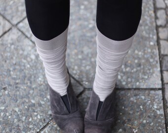 Super soft sparkly leg warmers / Yoga socks / Elegant spats