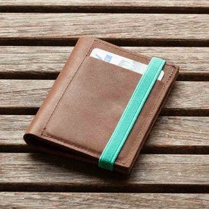 Men's Leather Wallet Gift For Him Slim Wallets For Men image 1