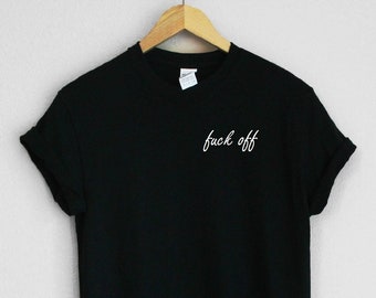 F van uniseks T-shirt met grafische print