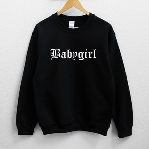 Baby girl black sweatshirt shop