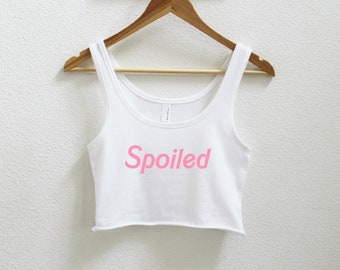 barbie crop tank top