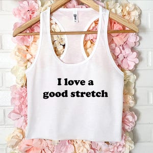 I love a good stretch Women&#39;s Crop Tank XS-2Xl