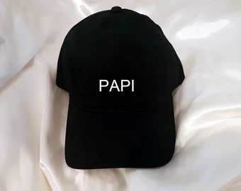 Papi Black Baseball Unstructured Hat