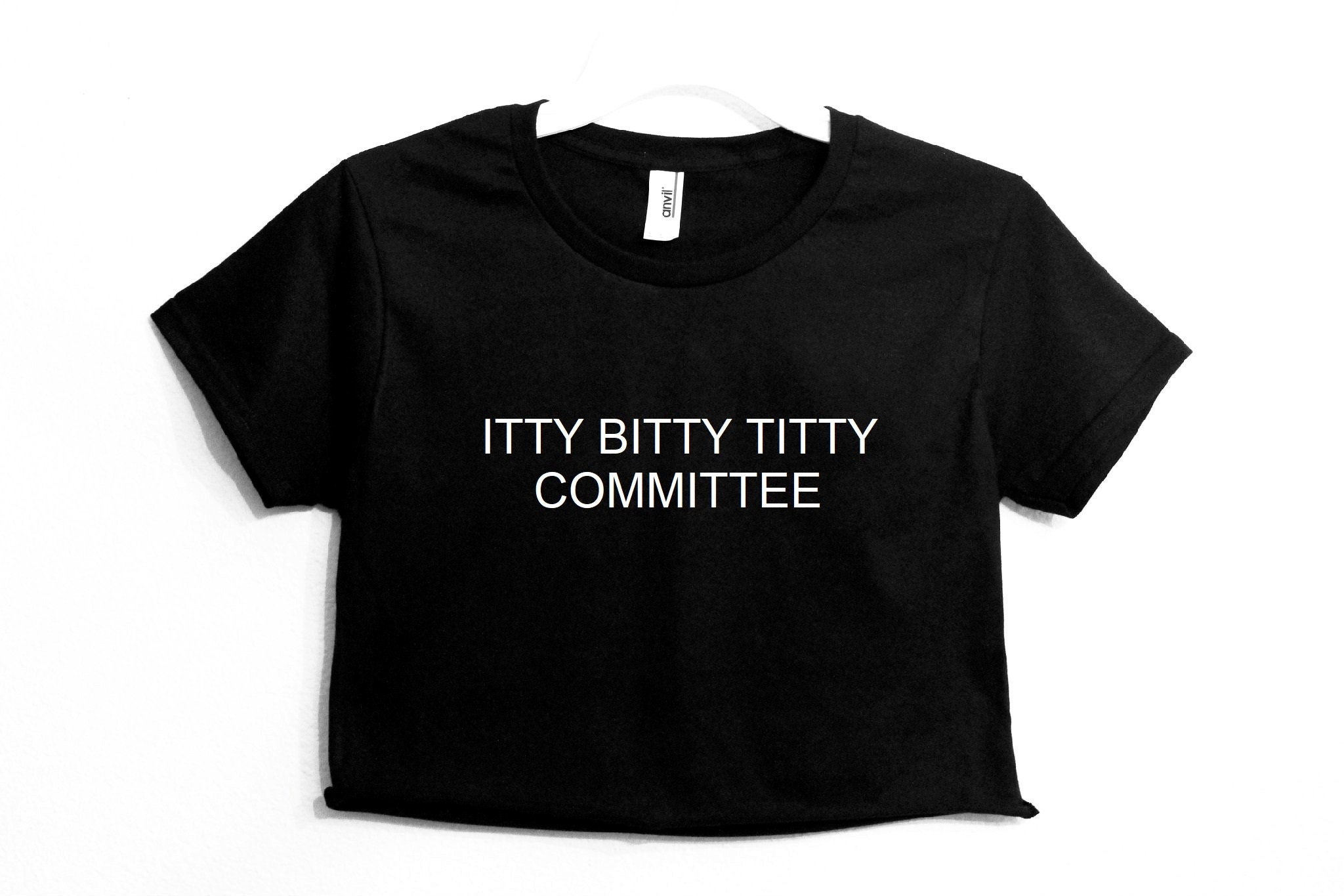 Itty Bitty Titty Committee Womens Crop Shirt Etsy Uk 