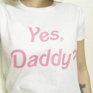 Yes, Daddy Graphic Print Women's Crop Shirt S-3Xl image 2